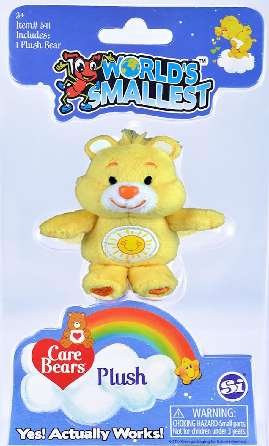 Worlds Smallest Care Bears Mini Plush Toy | Funshine Bear