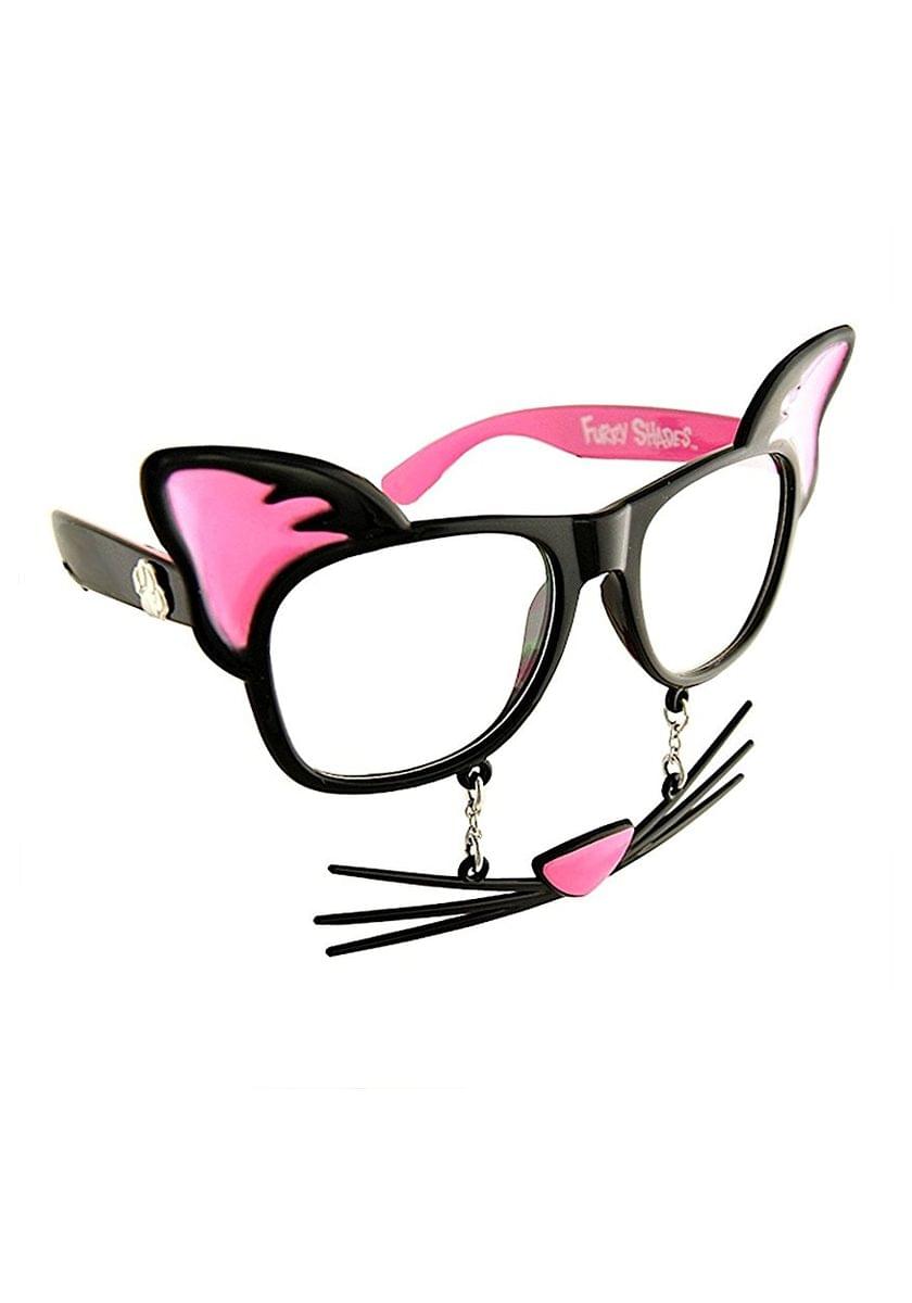 Sunstache Cat Clear Costume Glasses
