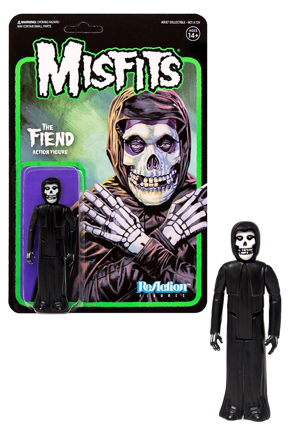 Misfits 3.75 Inch Reaction Figure | The Fiend | Midnight Black