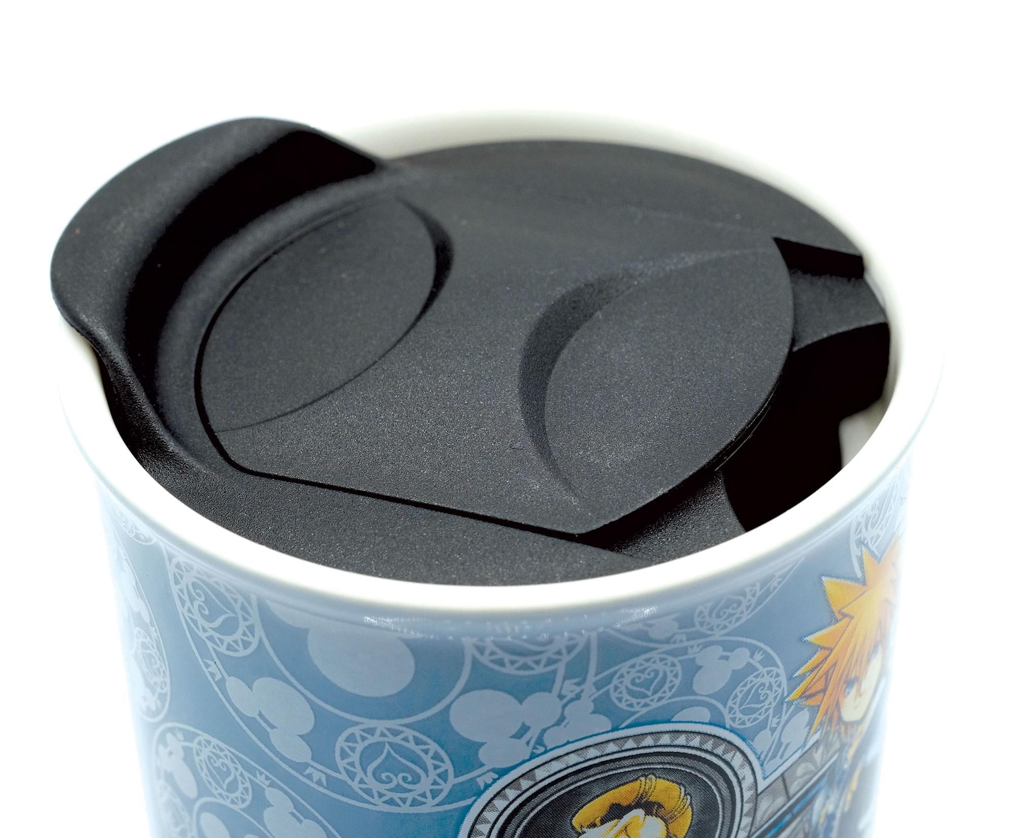 Kingdom Hearts Guiding Key Ceramic Travel Mug with Lid | Holds 10 Ounces