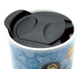Kingdom Hearts Guiding Key Ceramic Travel Mug with Lid | Holds 10 Ounces