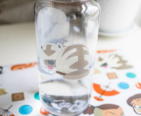 Avatar Chibi Aang & Appa Twist Spout Water Bottle And Sticker Set | 32 Ounces