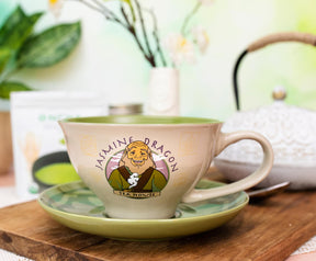 Avatar: The Last Airbender Jasmine Dragon 12-ounce Ceramic Teacup and Saucer Set