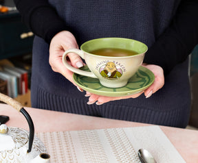Avatar: The Last Airbender Jasmine Dragon 12-ounce Ceramic Teacup and Saucer Set
