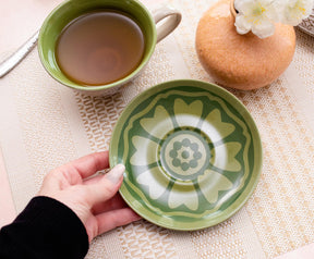 Avatar: The Last Airbender Jasmine Dragon 12-ounce Ceramic Teacup and Saucer Set