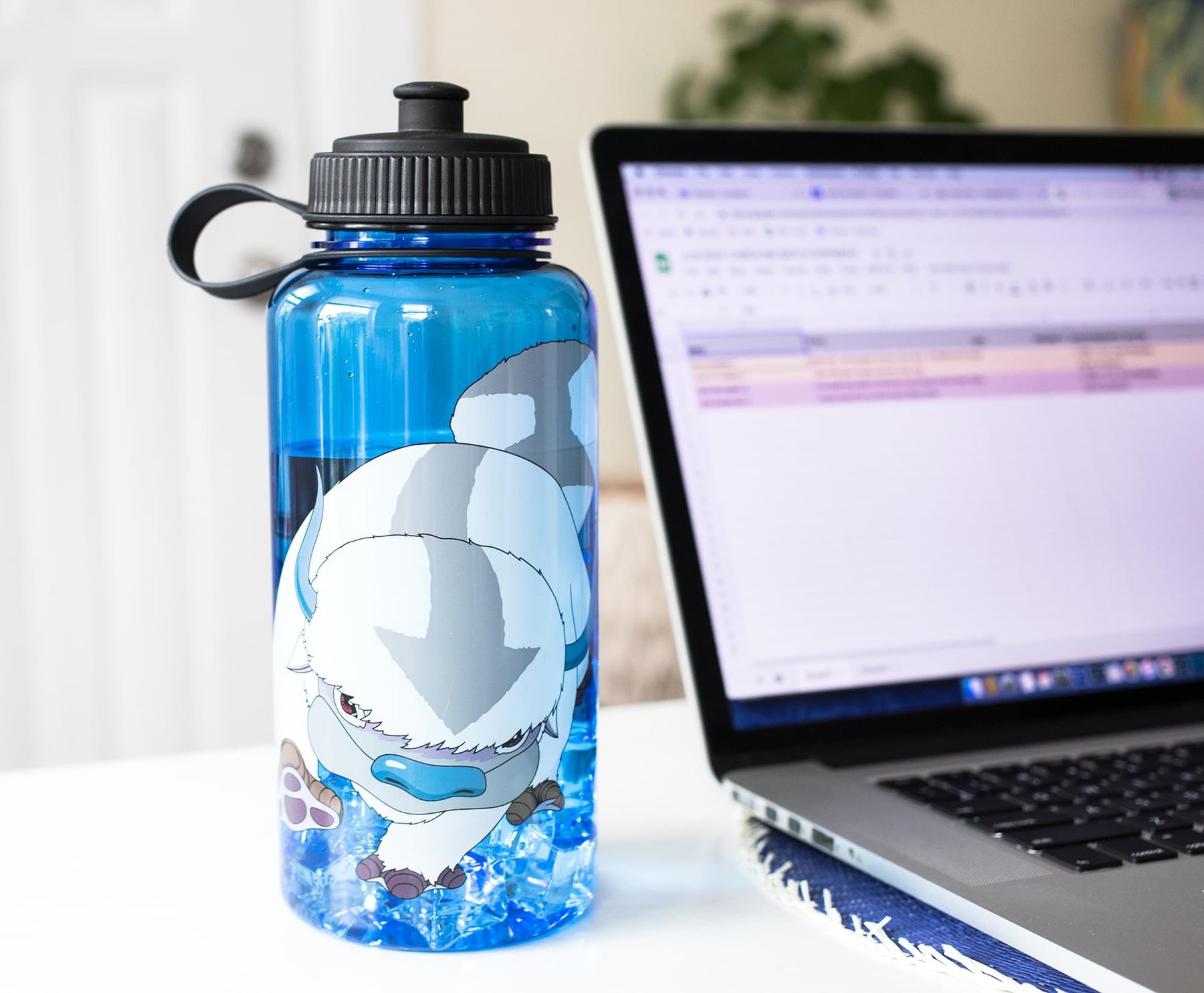 Avatar: The Last Airbender Appa Paw Up Sports Water Bottle | Holds 33 Ounces