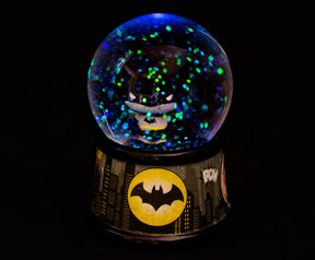 DC Comics Batman Chibi Dark Knight Light-Up Mini Snow Globe | 2 Inches Tall
