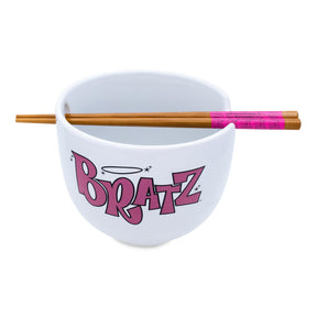 Bratz 20-Ounce Ceramic Ramen Bowl and Chopstick Set