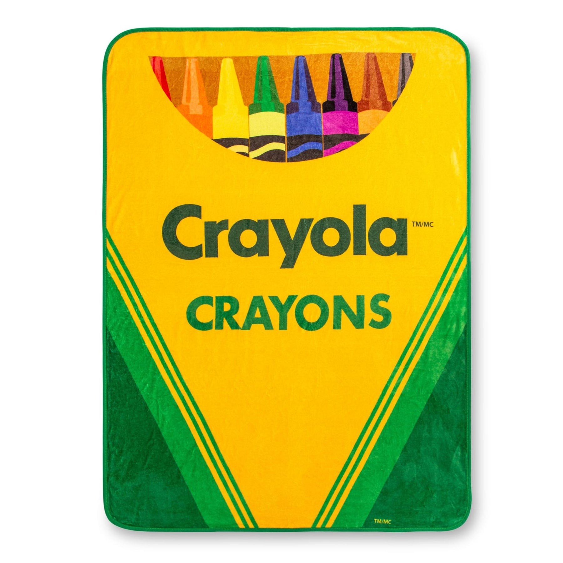 Crayola Crayon Box Retro Fleece Throw Blanket | 45 x 60 Inches
