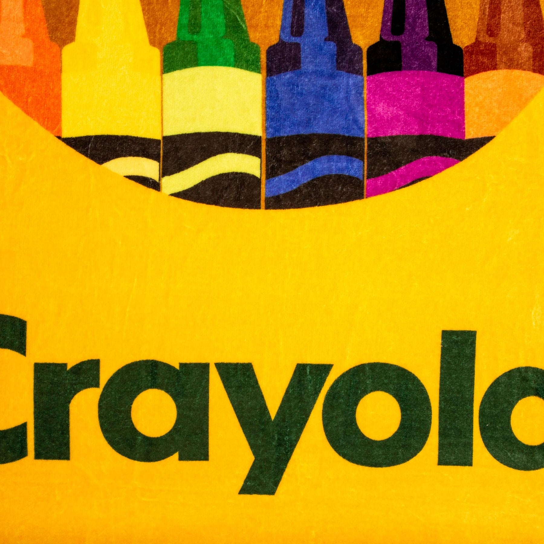 Crayola Crayon Box Retro Fleece Throw Blanket | 45 x 60 Inches
