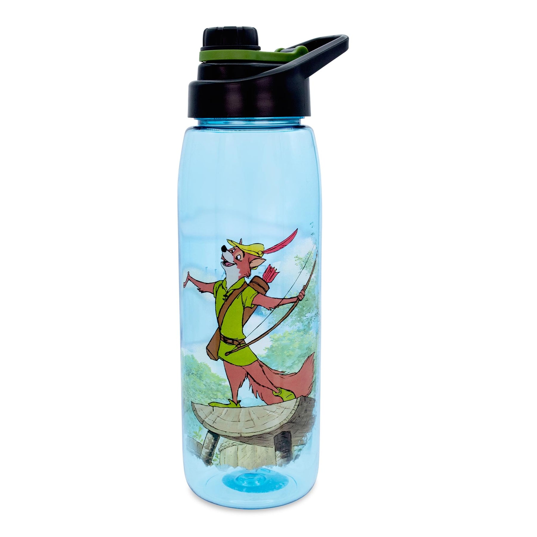 Disney Robin Hood "What A Good Day" Water Bottle with Lid | Holds 28 Ounces