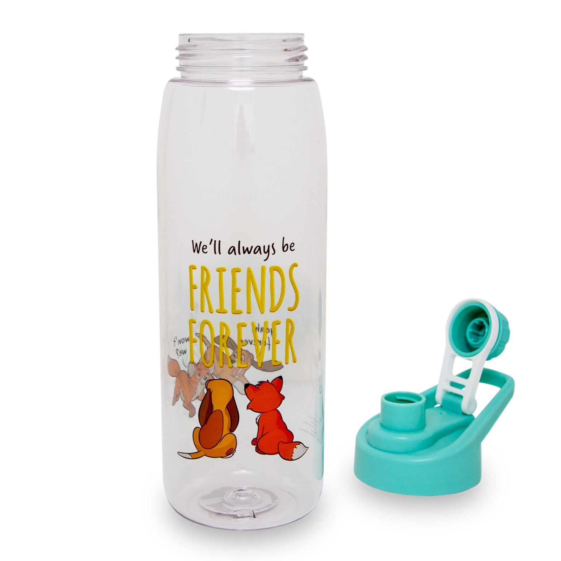 Disney Fox and the Hound "Friends Forever" Water Bottle with Lid | 28 Ounces
