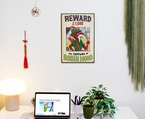 Disney Robin Hood Reward Poster Wood Wall Art Sign