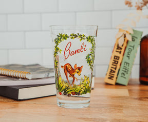 Disney Bambi Storybook Scene Pint Glass | Holds 16 Ounces