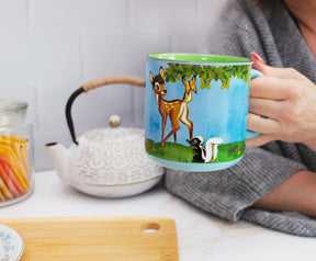 Disney Bambi Meadow Scene Ceramic Camper Mug | Holds 20 Ounces