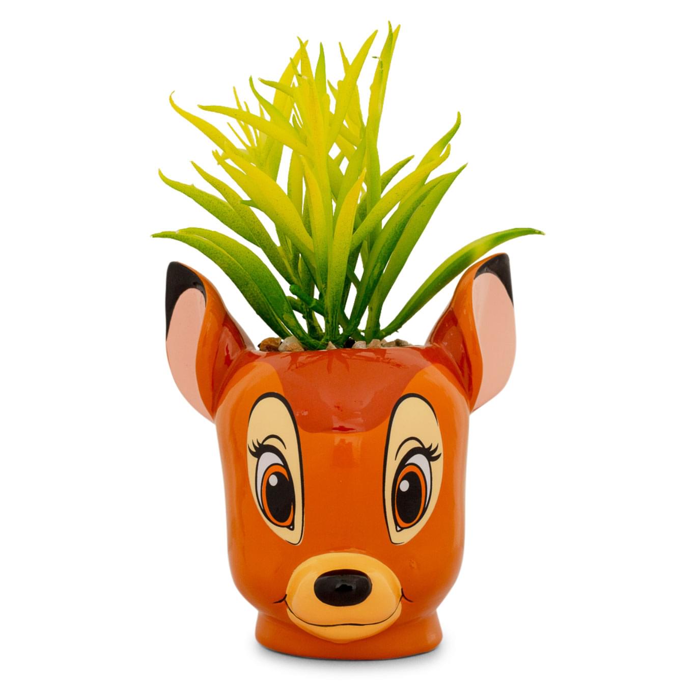 Disney Bambi 5-Inch Ceramic Mini Planter with Artificial Succulent
