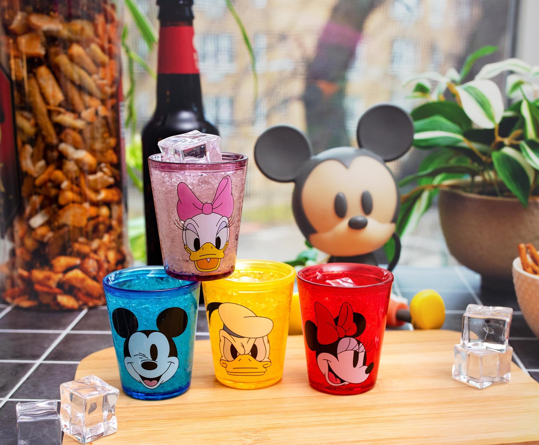 Disney Mickey Mouse and Friends Faces 1.5-Ounce Freeze Gel Mini Cups | Set of 4