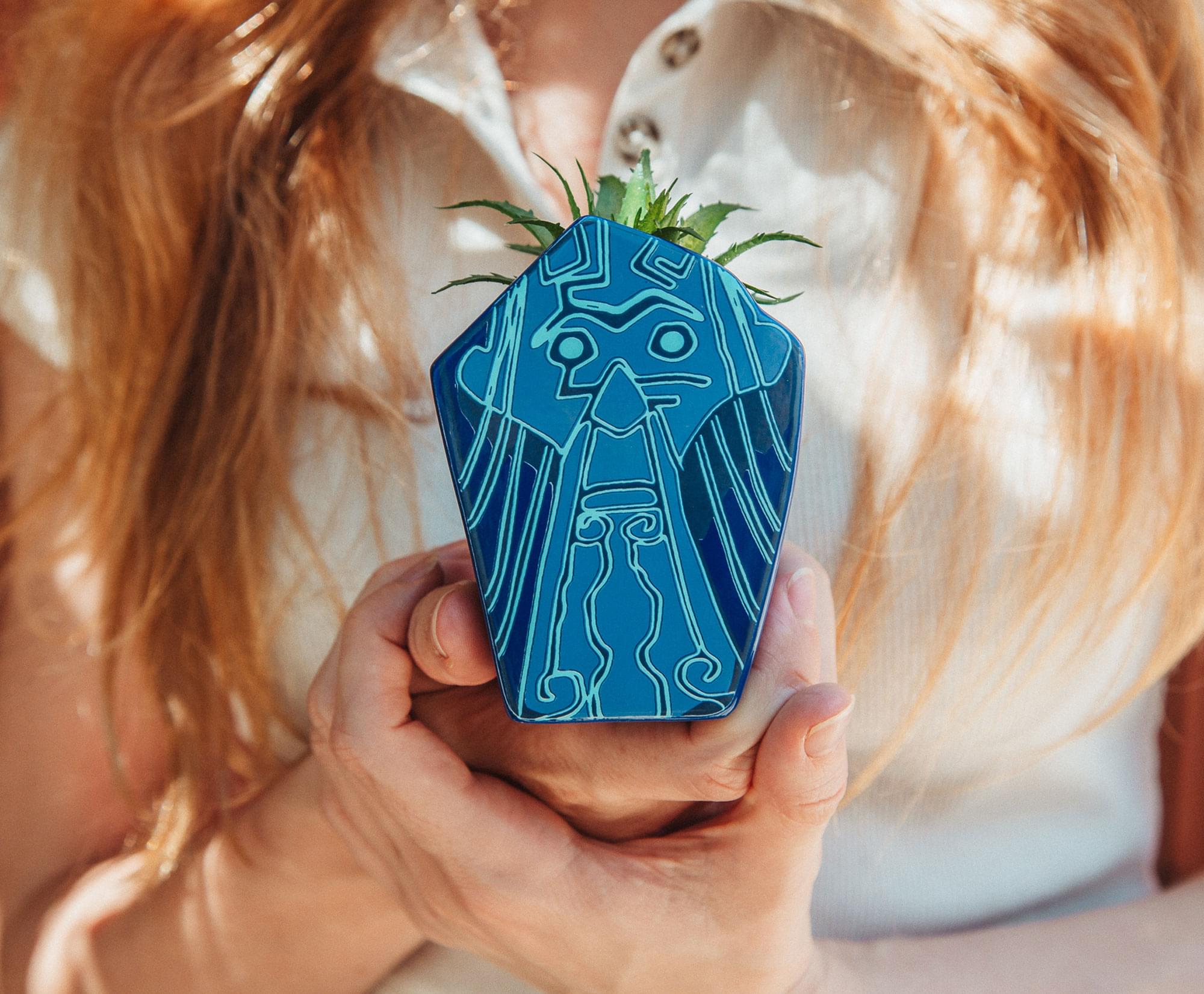 Disney Atlantis: The Lost Empire Stone Face 4-Inch Ceramic Mini Planter