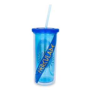 Disney Hercules Double-Walled Tumbler With Lid and Straw | Holds 20 Ounces
