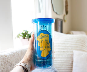 Disney Hercules Double-Walled Tumbler With Lid and Straw | Holds 20 Ounces