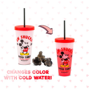 Disney Classic Mickey Mouse "Aw Shucks" Color-Changing Plastic Tumbler