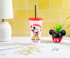 Disney Classic Mickey Mouse "Aw Shucks" Color-Changing Plastic Tumbler