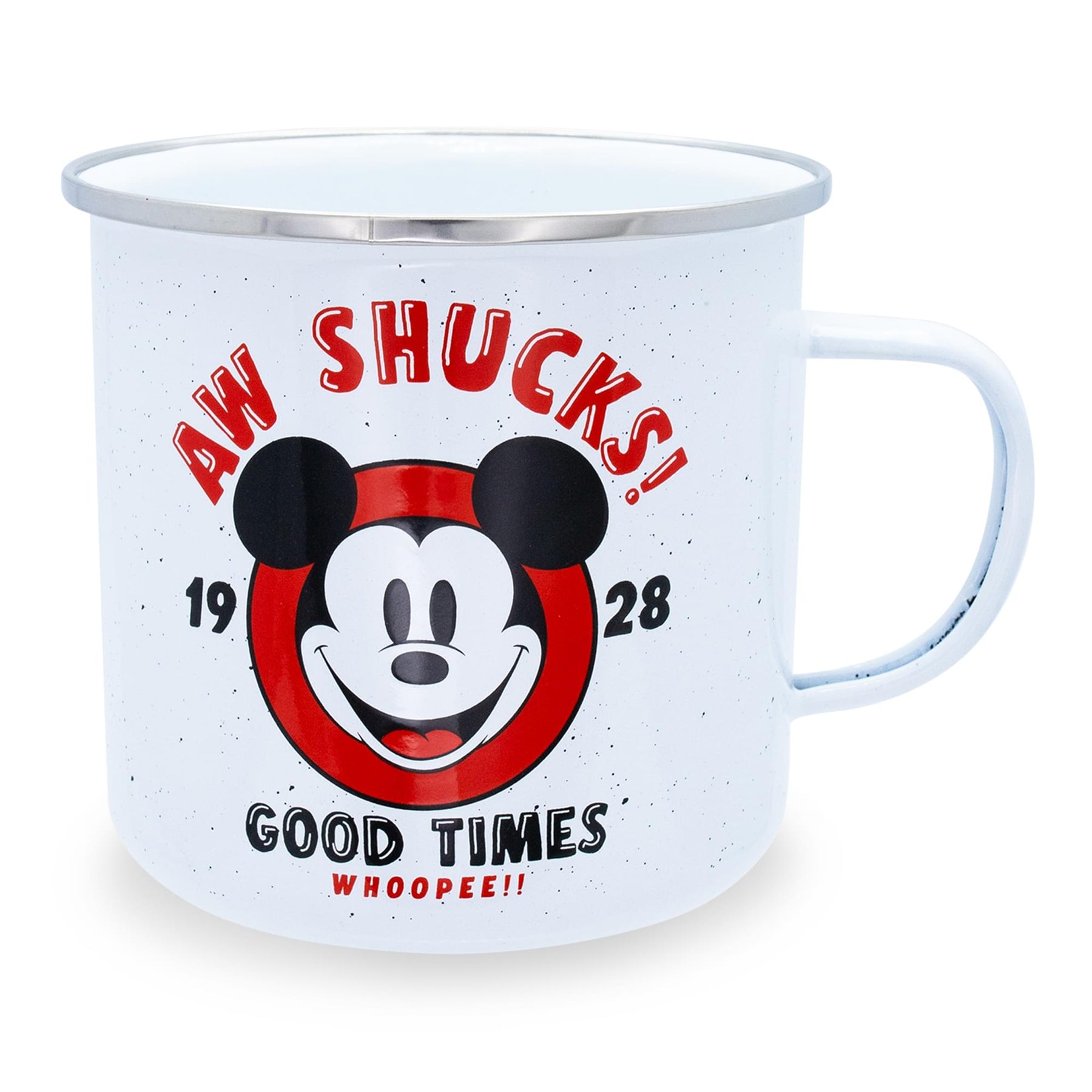 Disney Mickey Mouse "Aw Shucks" Ceramic Camper Mug | Holds 20 Ounces