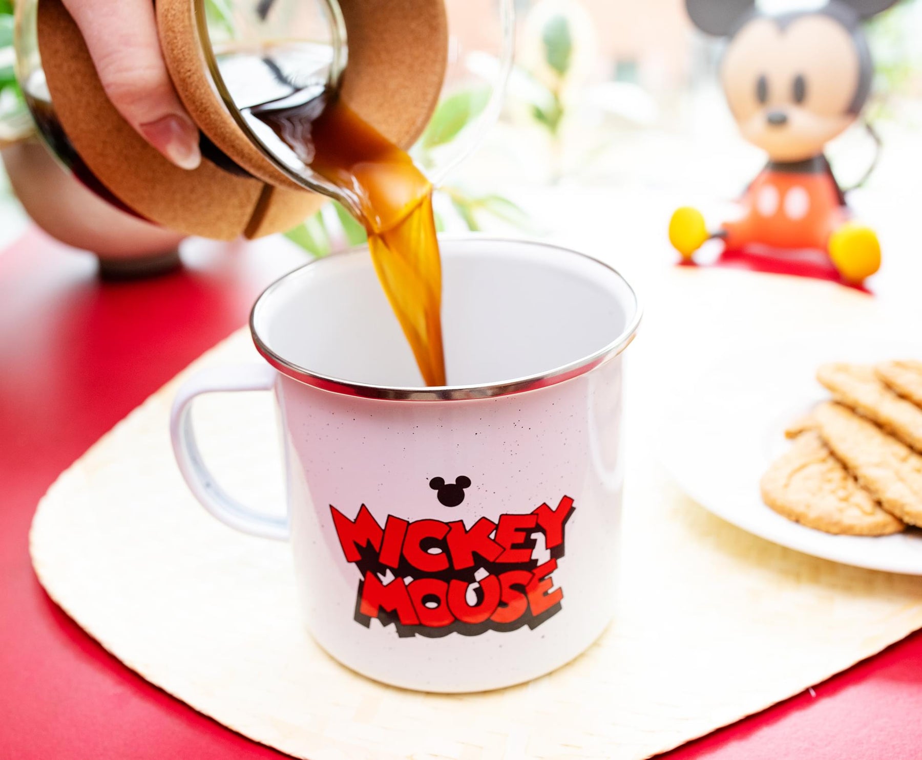 Disney Mickey Mouse "Aw Shucks" Ceramic Camper Mug | Holds 20 Ounces