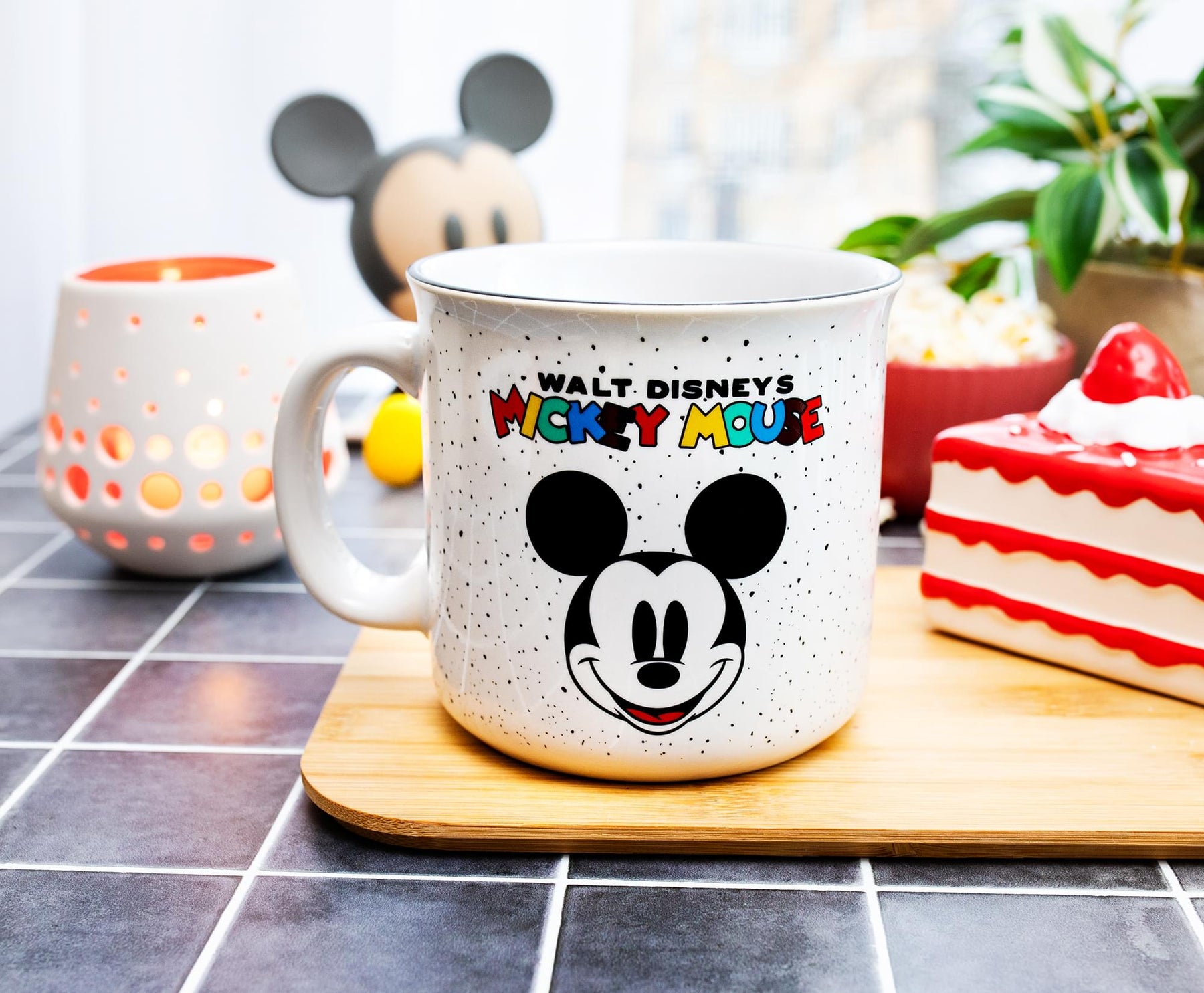 Disney Mickey Mouse Rainbow Ceramic Camper Mug | Holds 20 Ounces