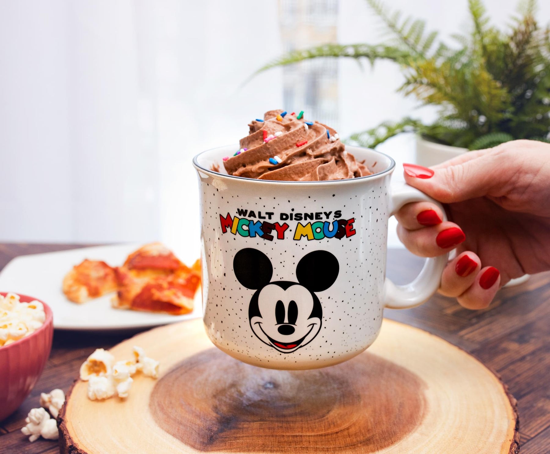 Disney Mickey Mouse Rainbow Ceramic Camper Mug | Holds 20 Ounces