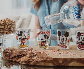 Disney Vintage Mickey Mouse 2-Ounce Mini Shot Glasses | Set of 6