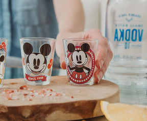 Disney Vintage Mickey Mouse 2-Ounce Mini Shot Glasses | Set of 6