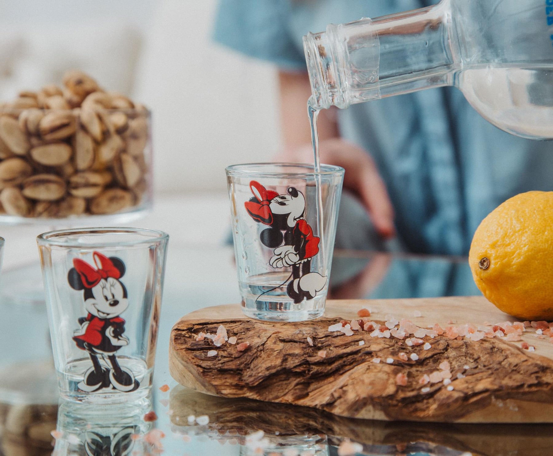 Disney Classic Minnie Mouse 2-Ounce Mini Shot Glasses | Set of 4