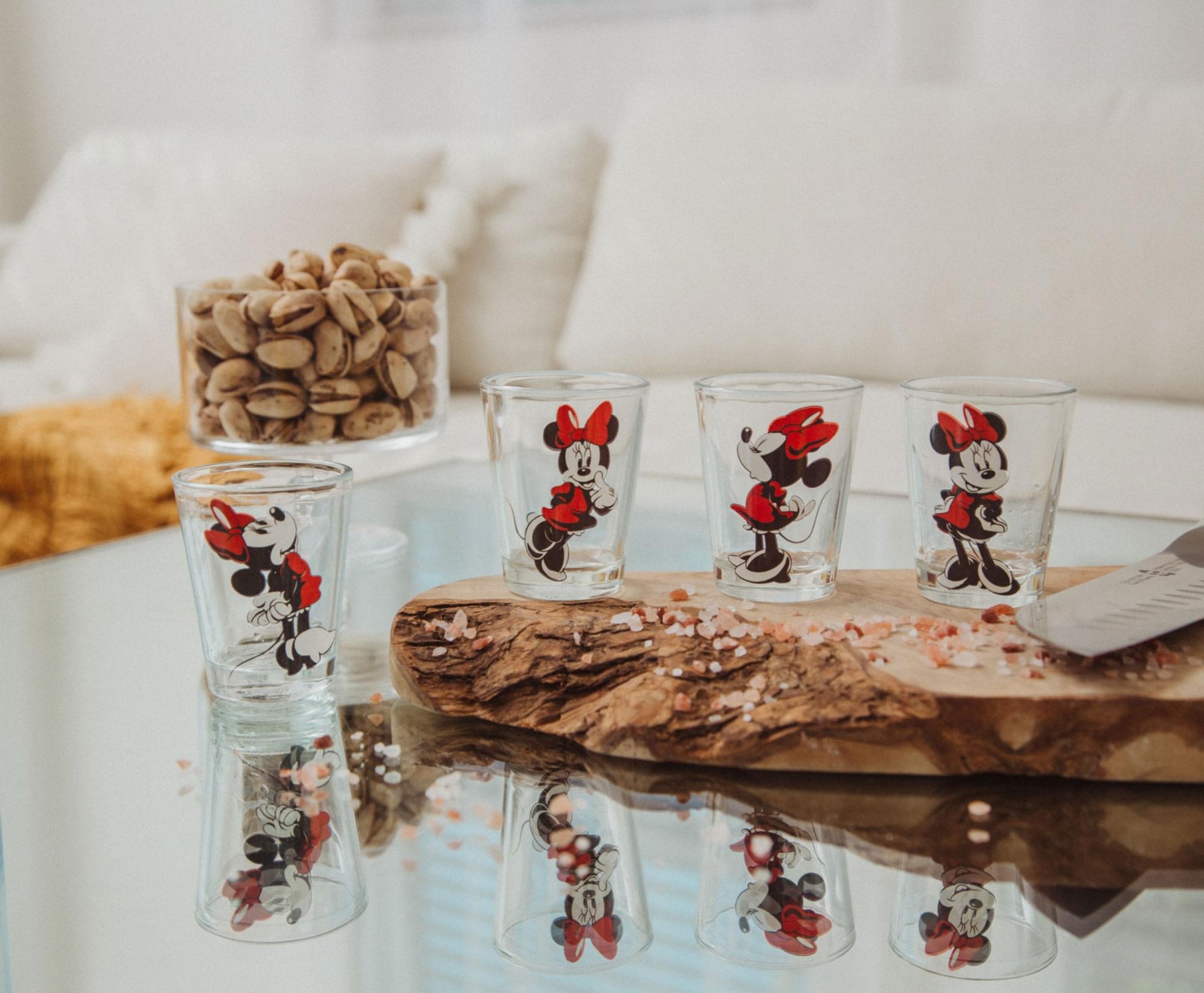 Disney Classic Minnie Mouse 2-Ounce Mini Shot Glasses | Set of 4