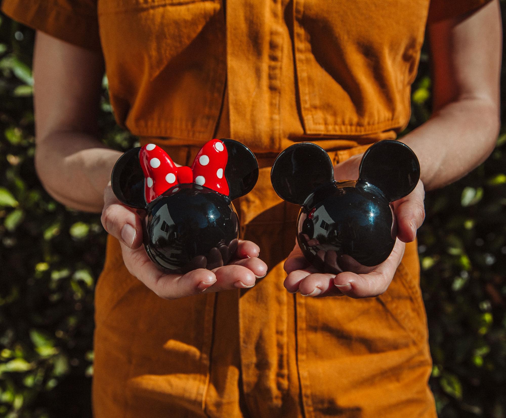 Disney Mickey and Minnie Mouse Ceramic Salt and Pepper Shakers | Set of 2