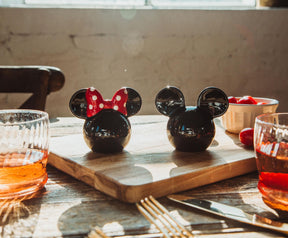 Disney Mickey and Minnie Mouse Ceramic Salt and Pepper Shakers | Set of 2