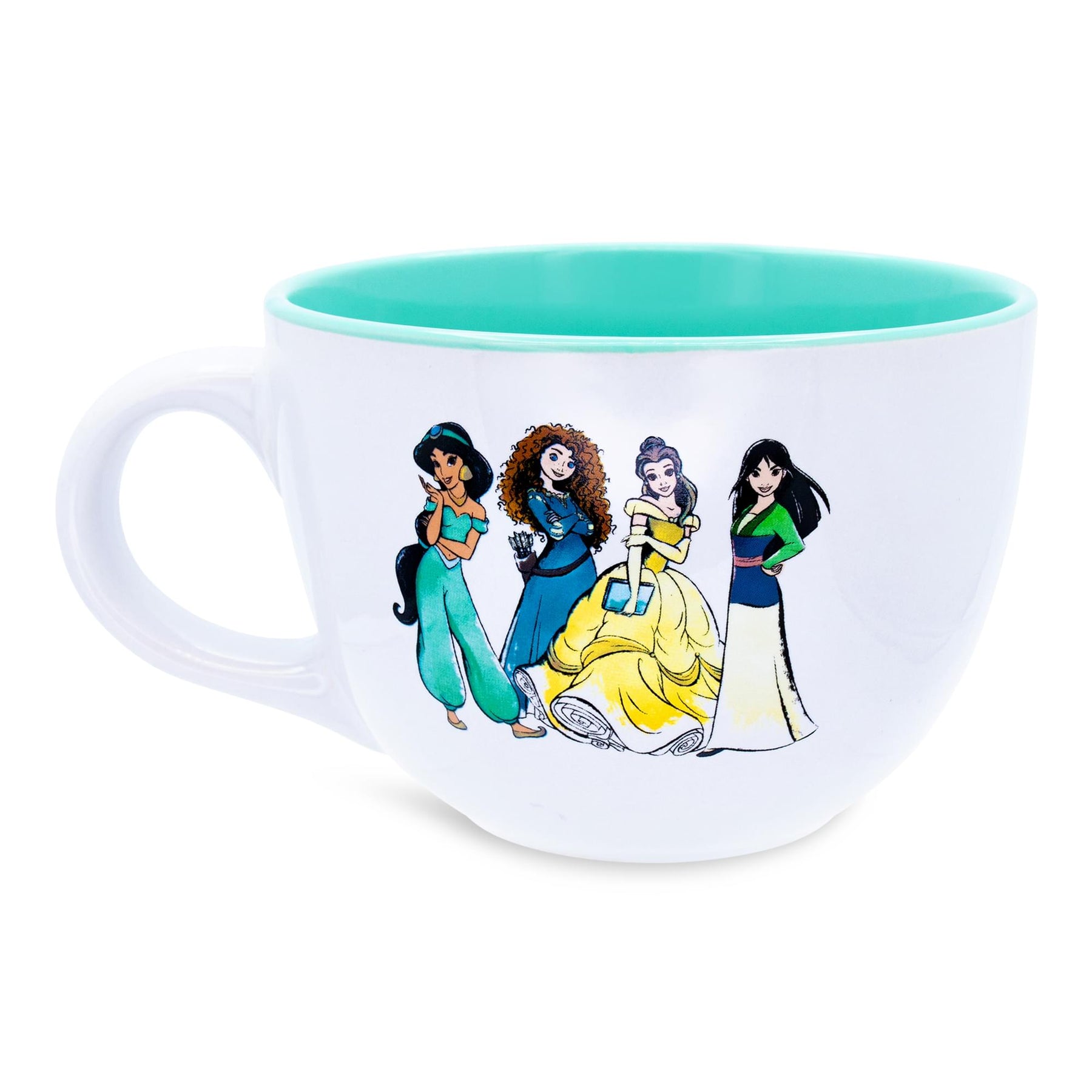 Disney The Little Mermaid Ariel Ceramic Soup Mug With Spoon | Holds 24  Ounces