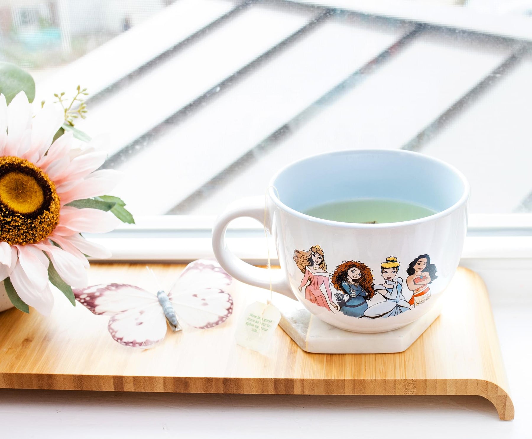 Disney Princess "Courage To Be Kind" Ceramic Soup Mug | Holds 24 Ounces