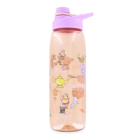 Disney Princess Icons Water Bottle With Screw-Top Lid | Holds 28 Ounces