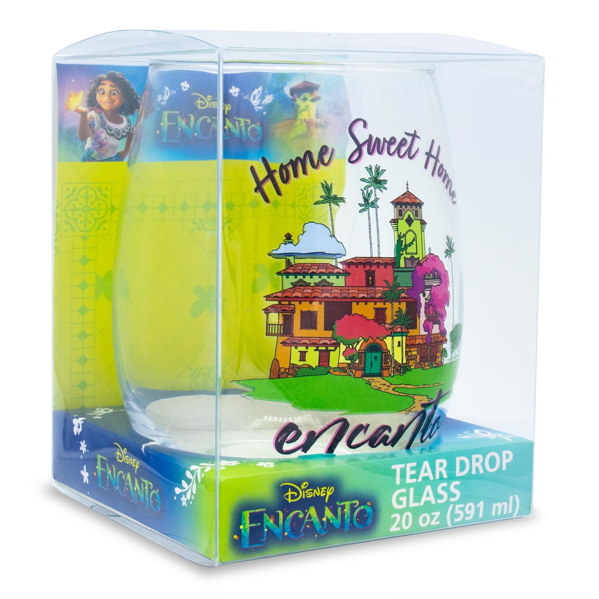 Disney Encanto "Home Sweet Home" Stemless Wine Glass | Holds 20 Ounces