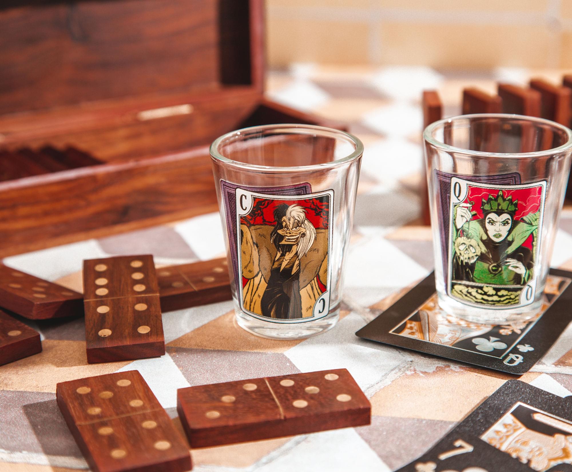 Disney Villains Portraits 1-Ounce Mini Shot Glasses | Set of 4