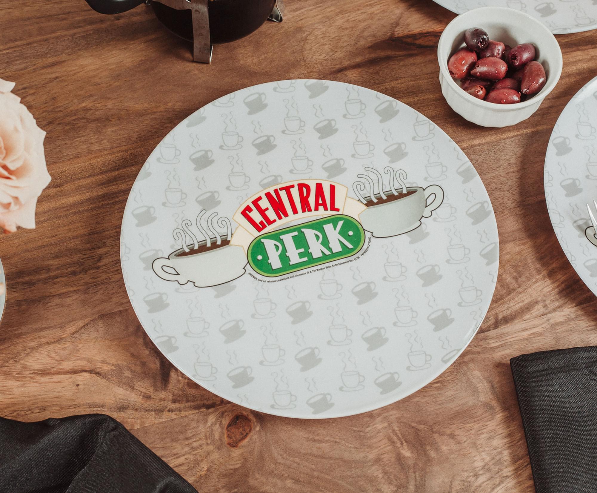 Friends Central Perk Logo 10-Inch Melamine Dinner Plates | Set of 4
