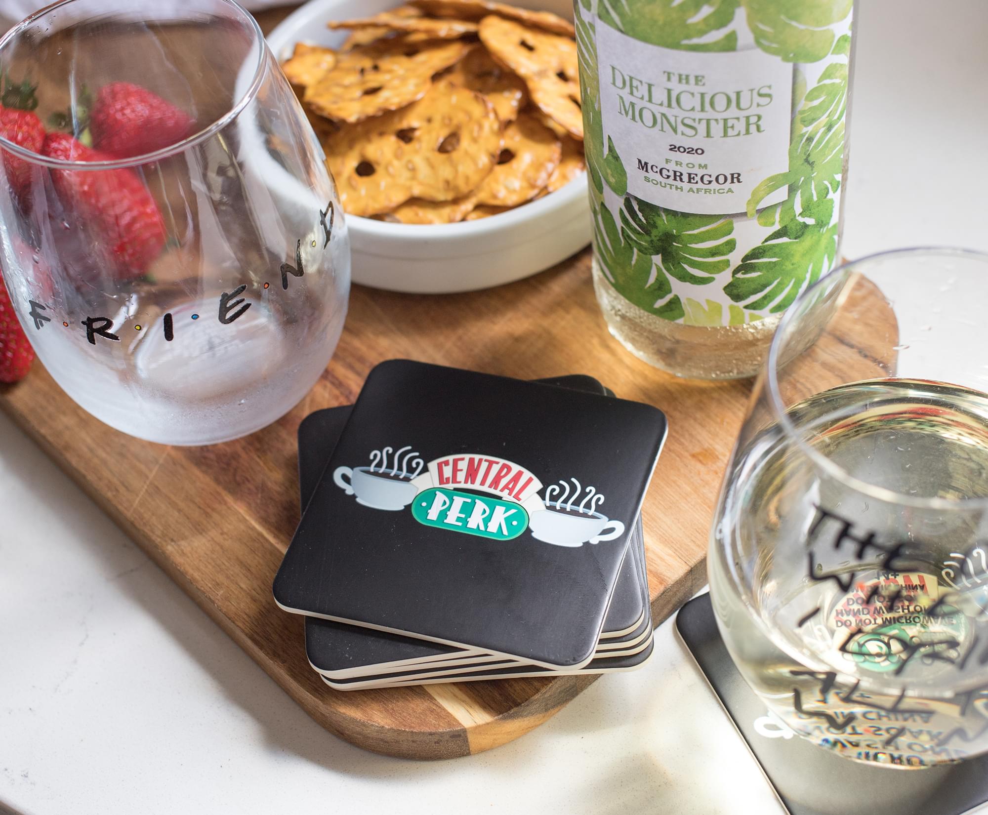 Friends Central Perk Logo Paper Drink Coasters | Set of 6