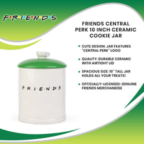 Friends Central Perk 10 Inch Ceramic Cookie Jar