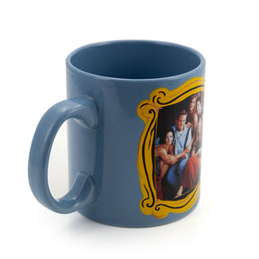 Friends Blue Coffee Mug | Friends Group In Monica's Frame | Cup Holds 20 Ounces