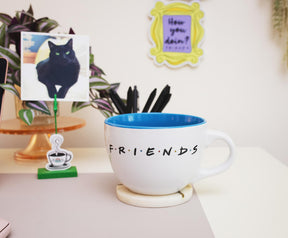 Friends Doodle Logo Ceramic Soup Mug | Holds 24 Ounces