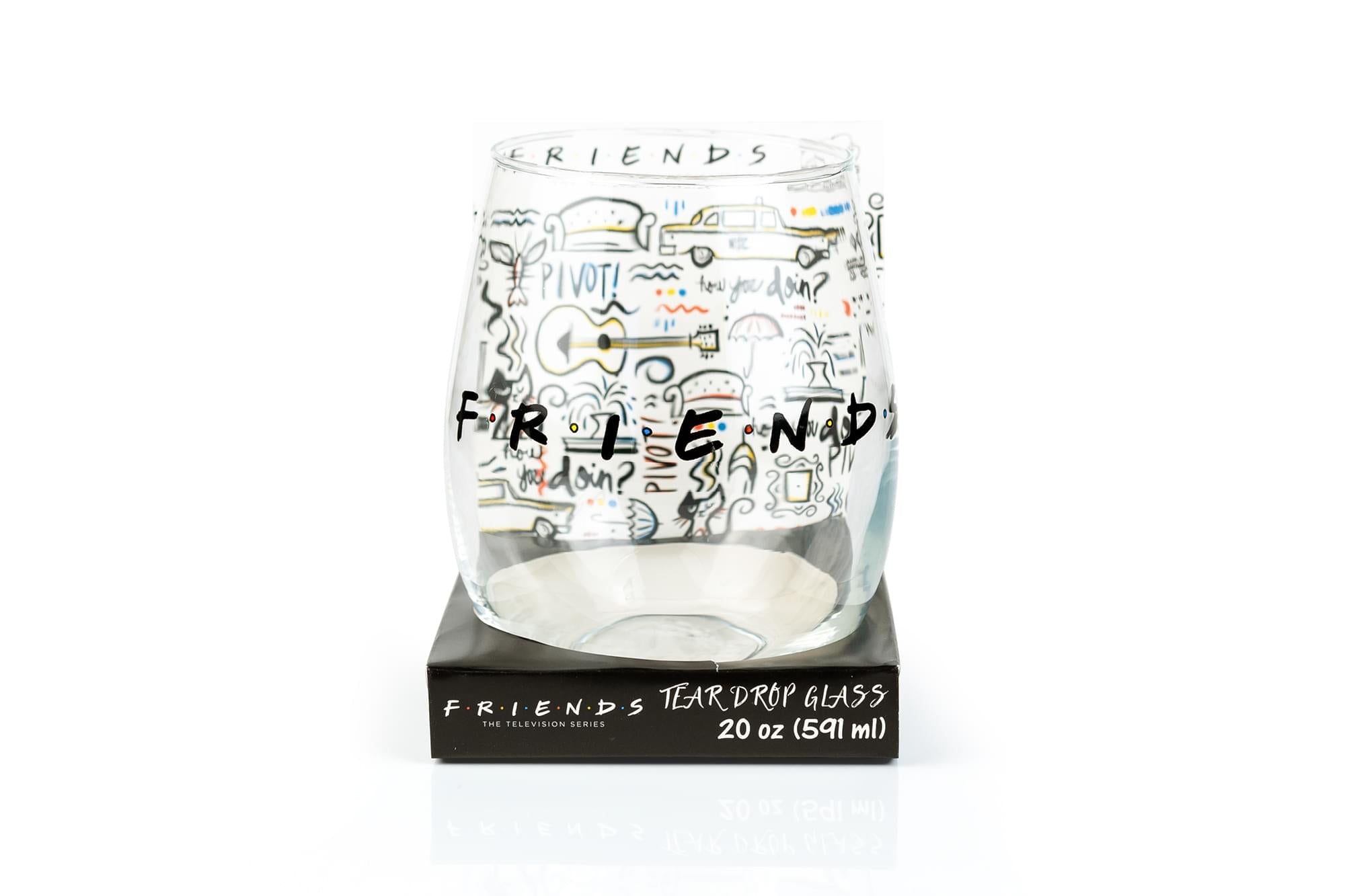 Friends Logo 20oz Stemless Wine Glass