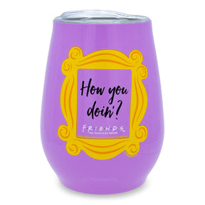 Friends "How You Doin?" Double-Walled Stainless Steel Tumbler | Holds 10 Ounces