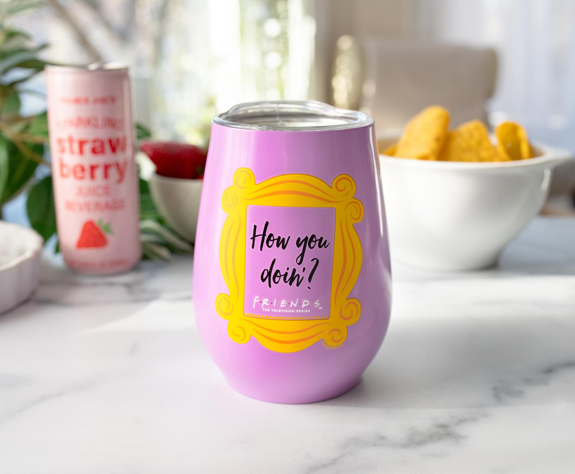 Friends "How You Doin?" Double-Walled Stainless Steel Tumbler | Holds 10 Ounces