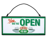 Friends Central Perk Reversible Hanging Sign Wall Art | 12 x 5 Inches